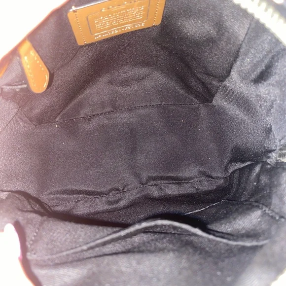 Coach Blue Mini Tea Rose Backpack - Picture 6 of 7